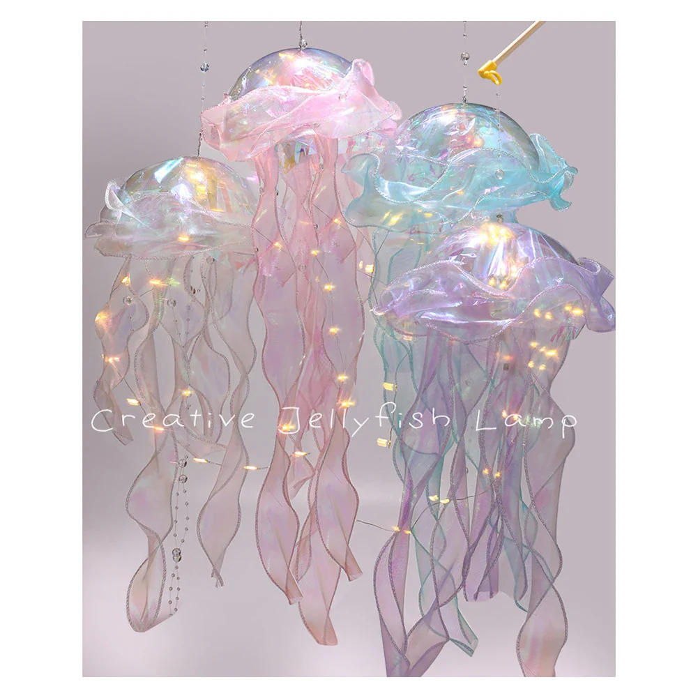 1-5PCS LED Jellyfish Lamp Portable Flower Light Girl Room Atmosphere Decoration Lamp Bedroom Night Lamp Home Decoration Decor - Image 11