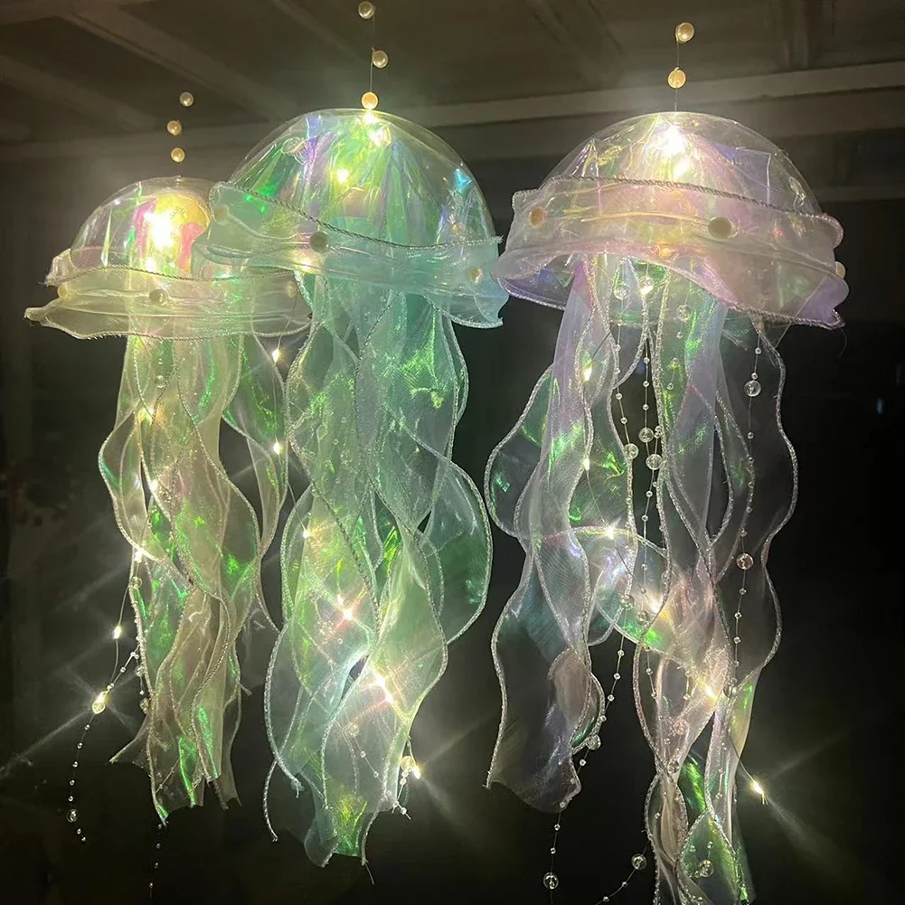 1-5PCS LED Jellyfish Lamp Portable Flower Light Girl Room Atmosphere Decoration Lamp Bedroom Night Lamp Home Decoration Decor - Image 12