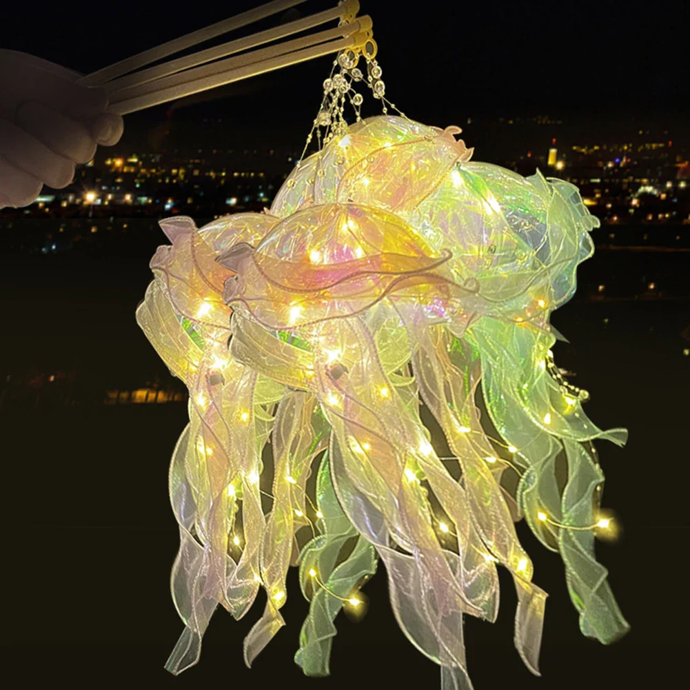 1-5PCS LED Jellyfish Lamp Portable Flower Light Girl Room Atmosphere Decoration Lamp Bedroom Night Lamp Home Decoration Decor - Image 14