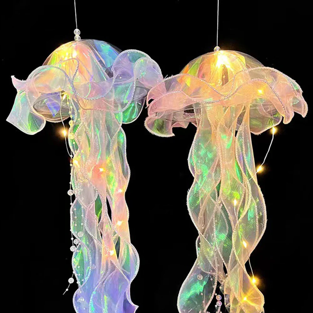 1-5PCS LED Jellyfish Lamp Portable Flower Light Girl Room Atmosphere Decoration Lamp Bedroom Night Lamp Home Decoration Decor - Image 16