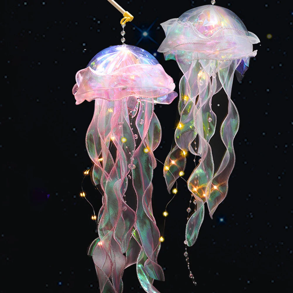 1-5PCS LED Jellyfish Lamp Portable Flower Light Girl Room Atmosphere Decoration Lamp Bedroom Night Lamp Home Decoration Decor - Image 17