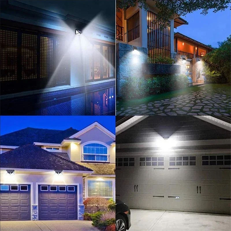 100 LED Outdoor Solar Wall Lamp Waterproof PIR Motion Sensor Solar Powered Sunlight Street Light for Garden Decoration - Image 11