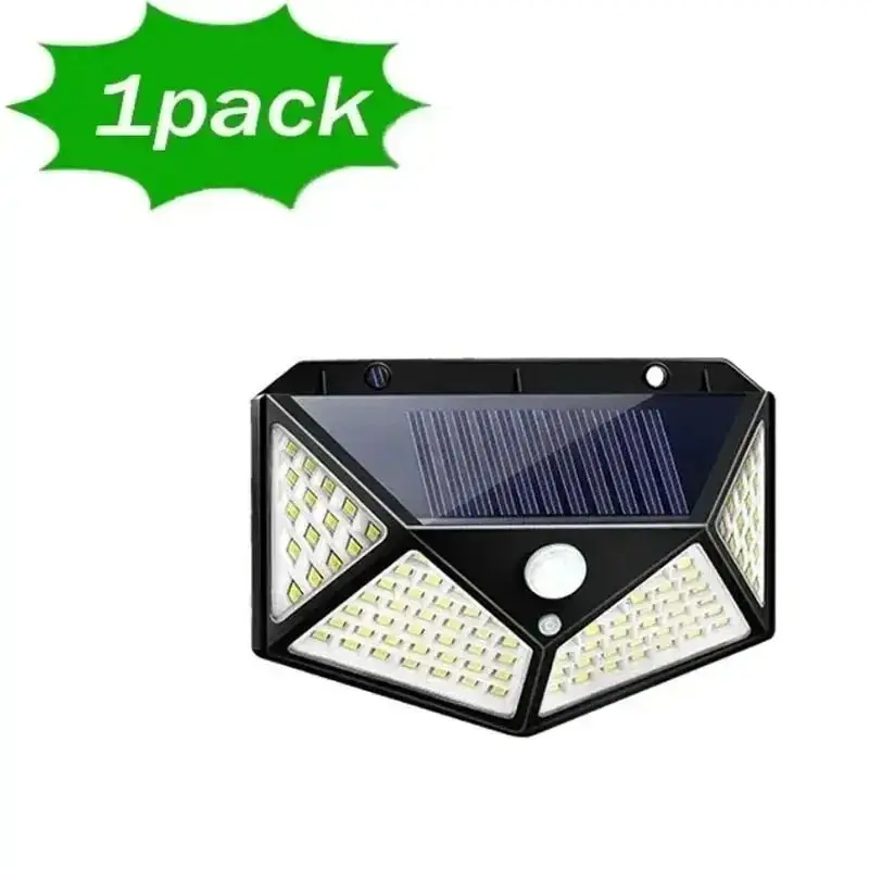 100 LED Outdoor Solar Wall Lamp Waterproof PIR Motion Sensor Solar Powered Sunlight Street Light for Garden Decoration - Image 13