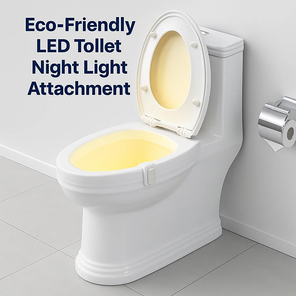 Eco-Friendly LED Toilet Night Light Attachment - Image 2