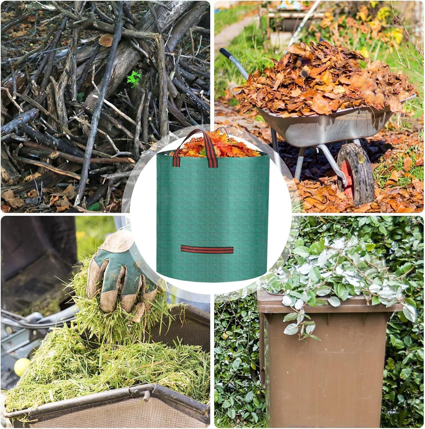 Eco-Friendly Heavy Duty Garden Waste Bags with Handles - Image 12