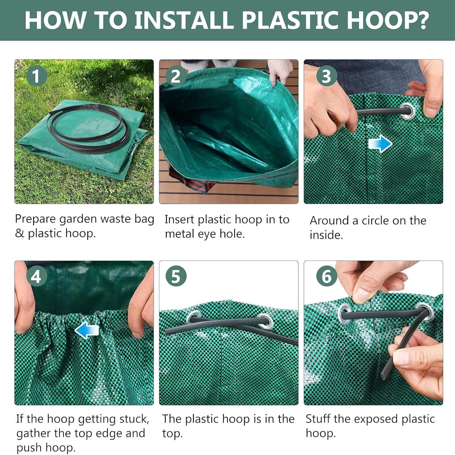 Eco-Friendly Heavy Duty Garden Waste Bags with Handles - Image 16
