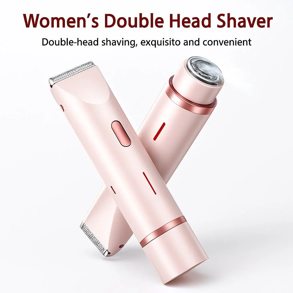 Eco-Friendly Dual-Head Women's Electric Shaver & Trimmer - Image 4
