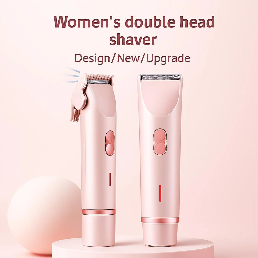 Eco-Friendly Dual-Head Women's Electric Shaver & Trimmer - Image 5