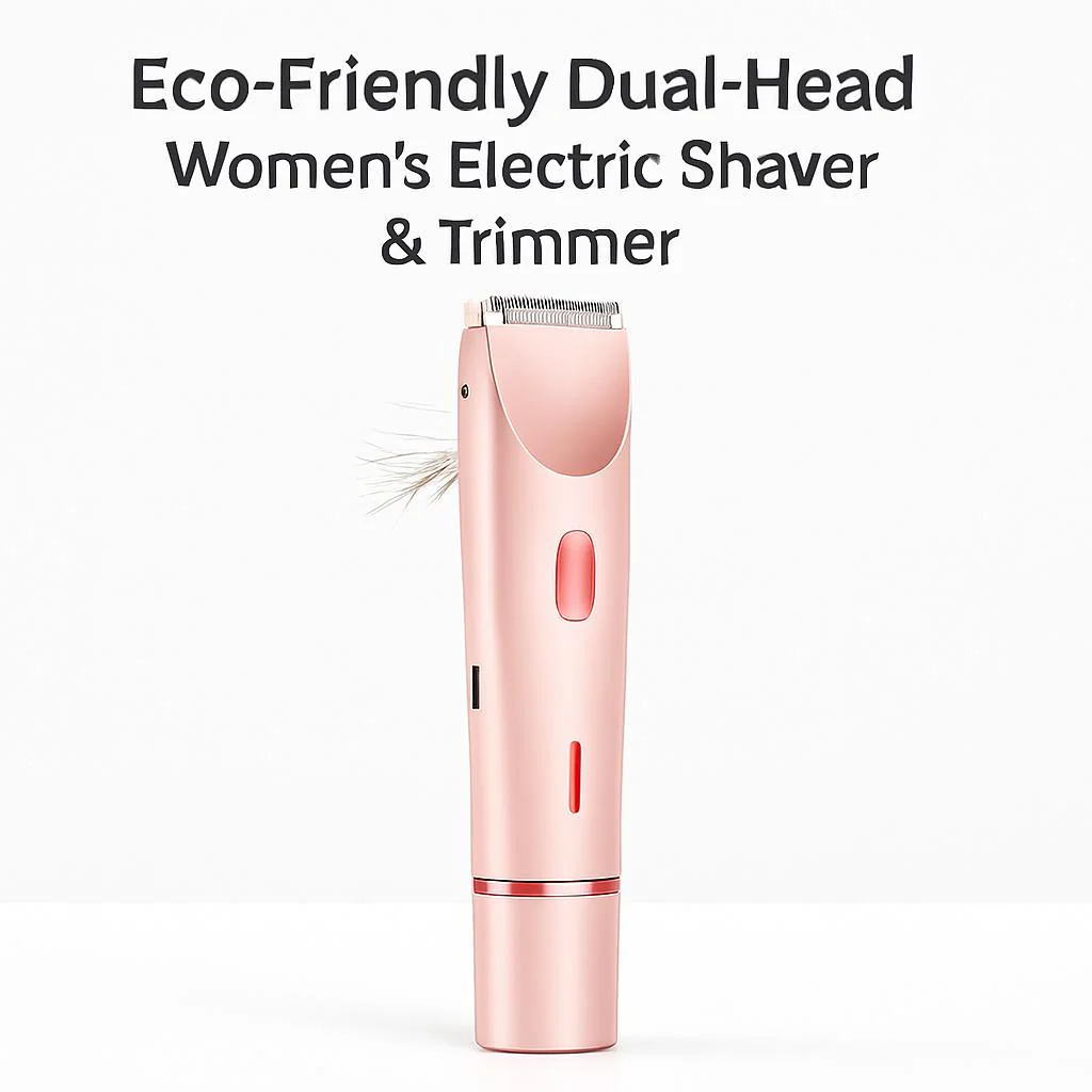 Eco-Friendly Dual-Head Women's Electric Shaver & Trimmer - Image 8