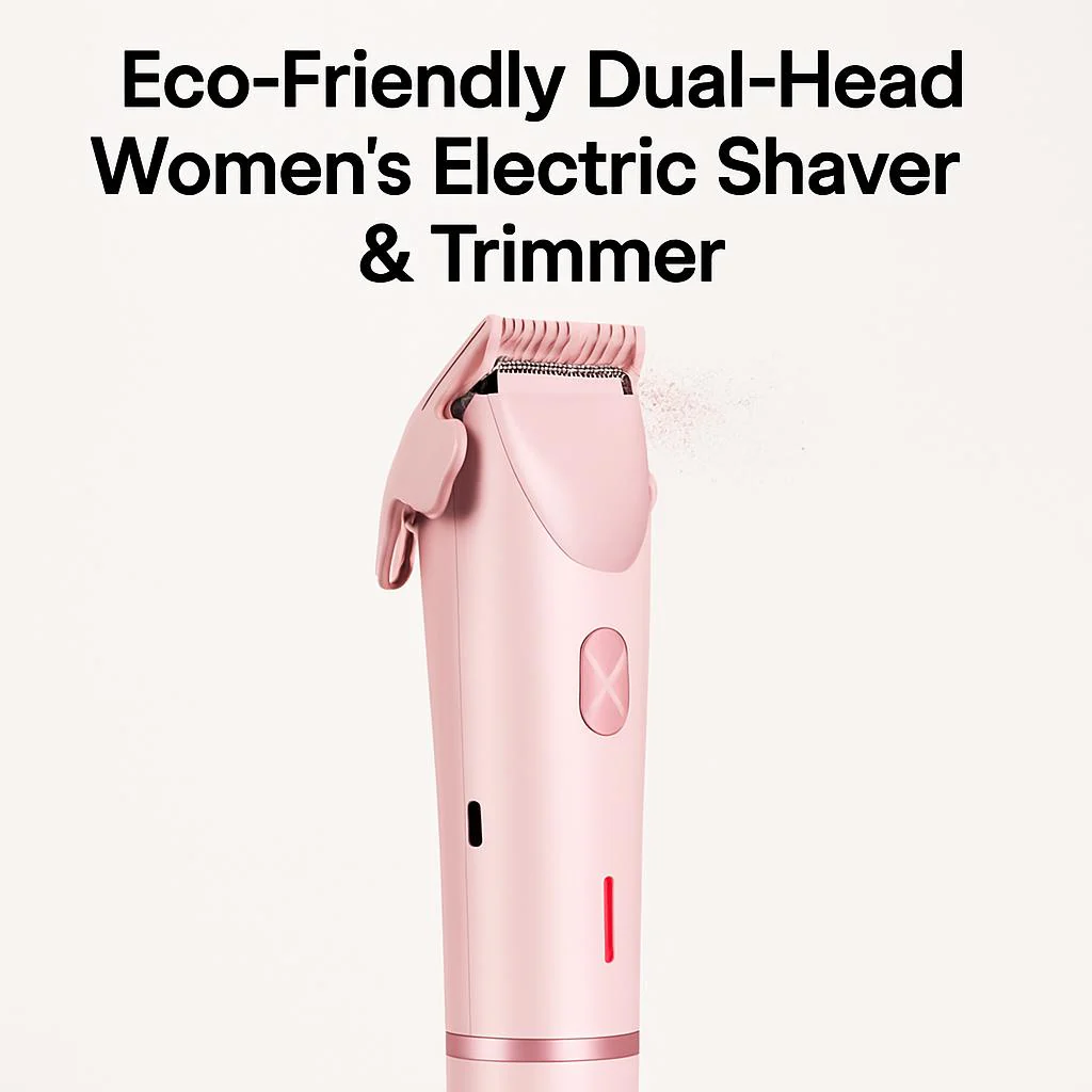 Eco-Friendly Dual-Head Women's Electric Shaver & Trimmer - Image 9
