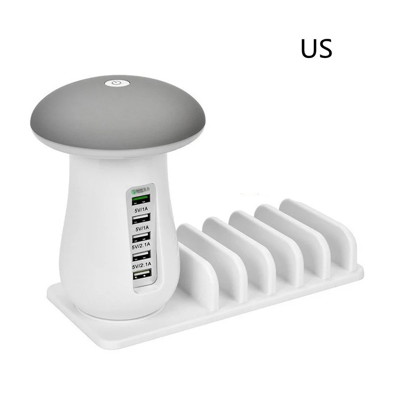 Mushroom LED Lamp with Charging Station - Energy Efficient Desk Light - Image 15
