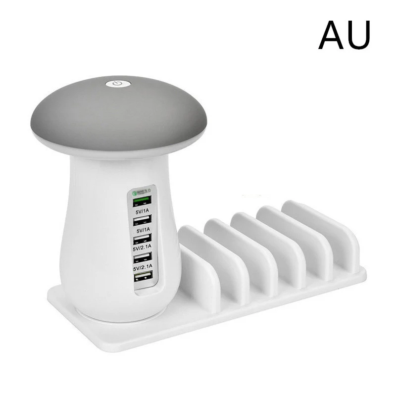 Mushroom LED Lamp with Charging Station - Energy Efficient Desk Light - Image 17