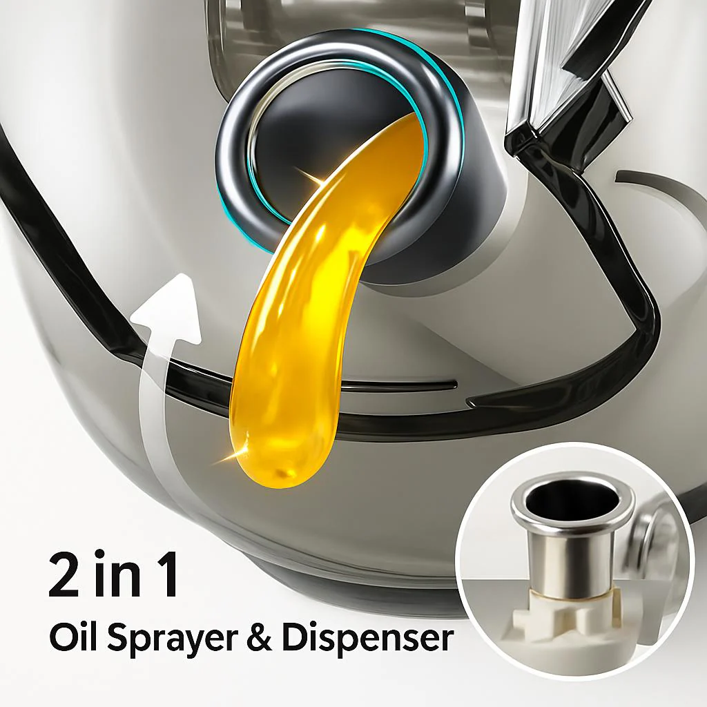 Eco-Friendly 2 in 1 Oil Sprayer & Dispenser - Image 3