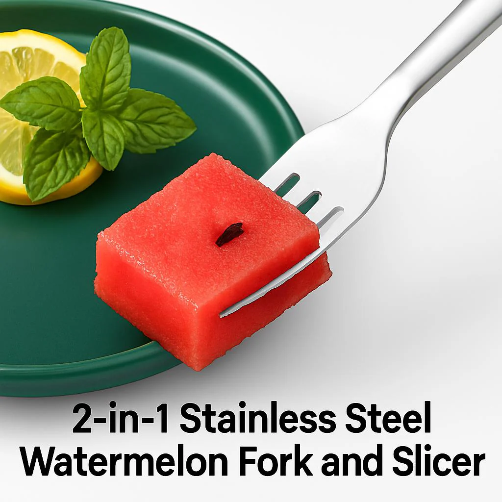 2-in-1 Stainless Steel Watermelon Fork and Slicer - Eco-Friendly Kitchen Tool - Image 10