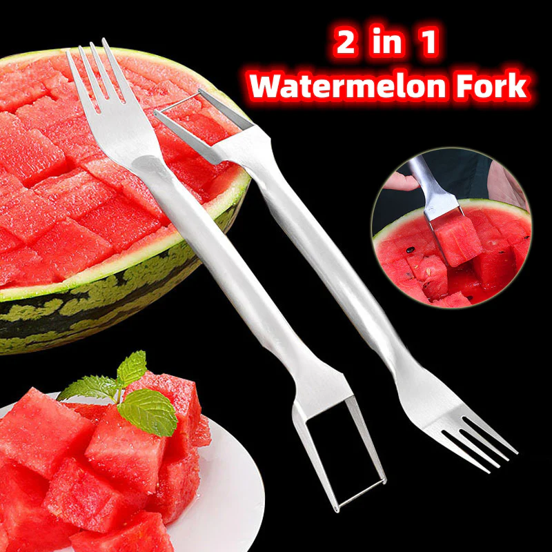 2-in-1 Stainless Steel Watermelon Fork and Slicer - Eco-Friendly Kitchen Tool - Image 12
