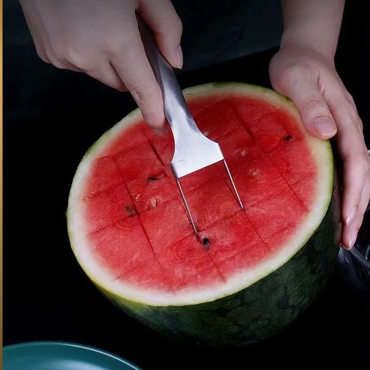 2-in-1 Stainless Steel Watermelon Fork and Slicer - Eco-Friendly Kitchen Tool - Image 15