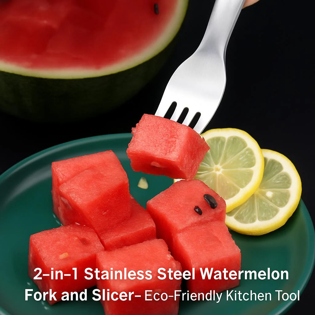 2-in-1 Stainless Steel Watermelon Fork and Slicer - Eco-Friendly Kitchen Tool - Image 6
