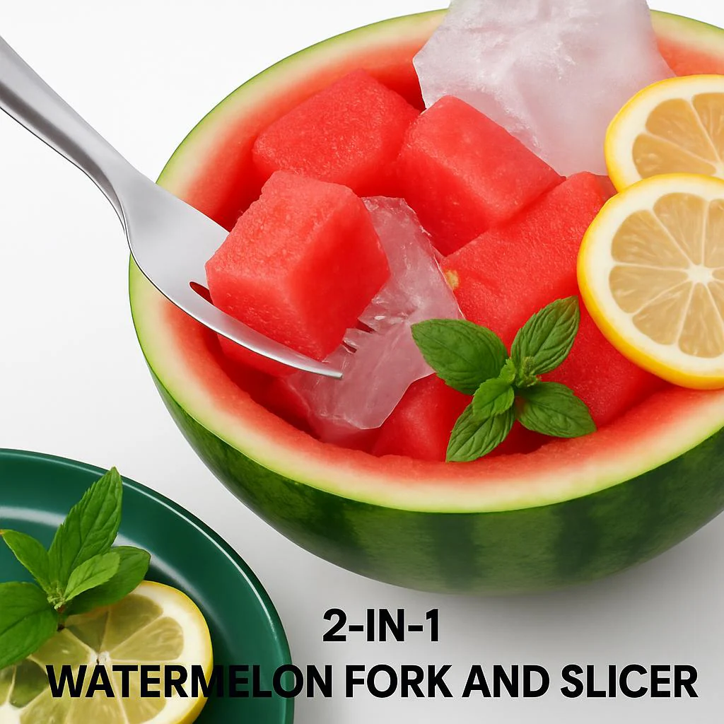 2-in-1 Stainless Steel Watermelon Fork and Slicer - Eco-Friendly Kitchen Tool - Image 7