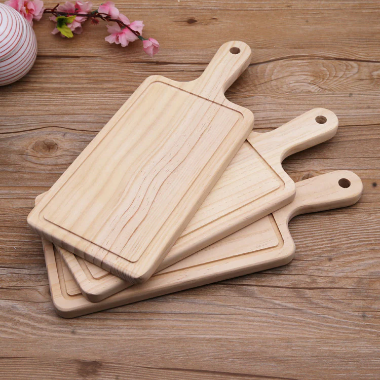 Eco-Friendly Wooden Chopping Block with Handle - Image 11