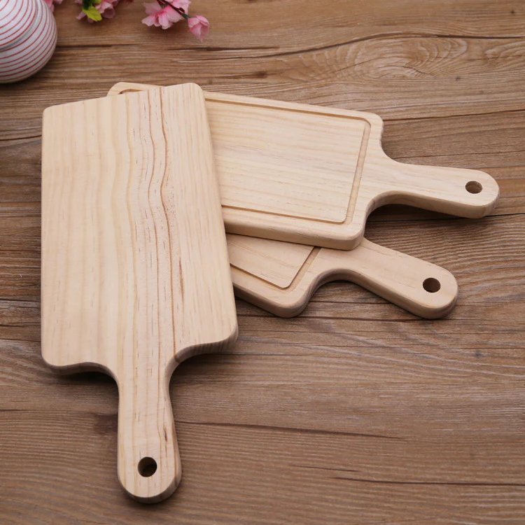 Eco-Friendly Wooden Chopping Block with Handle - Image 12