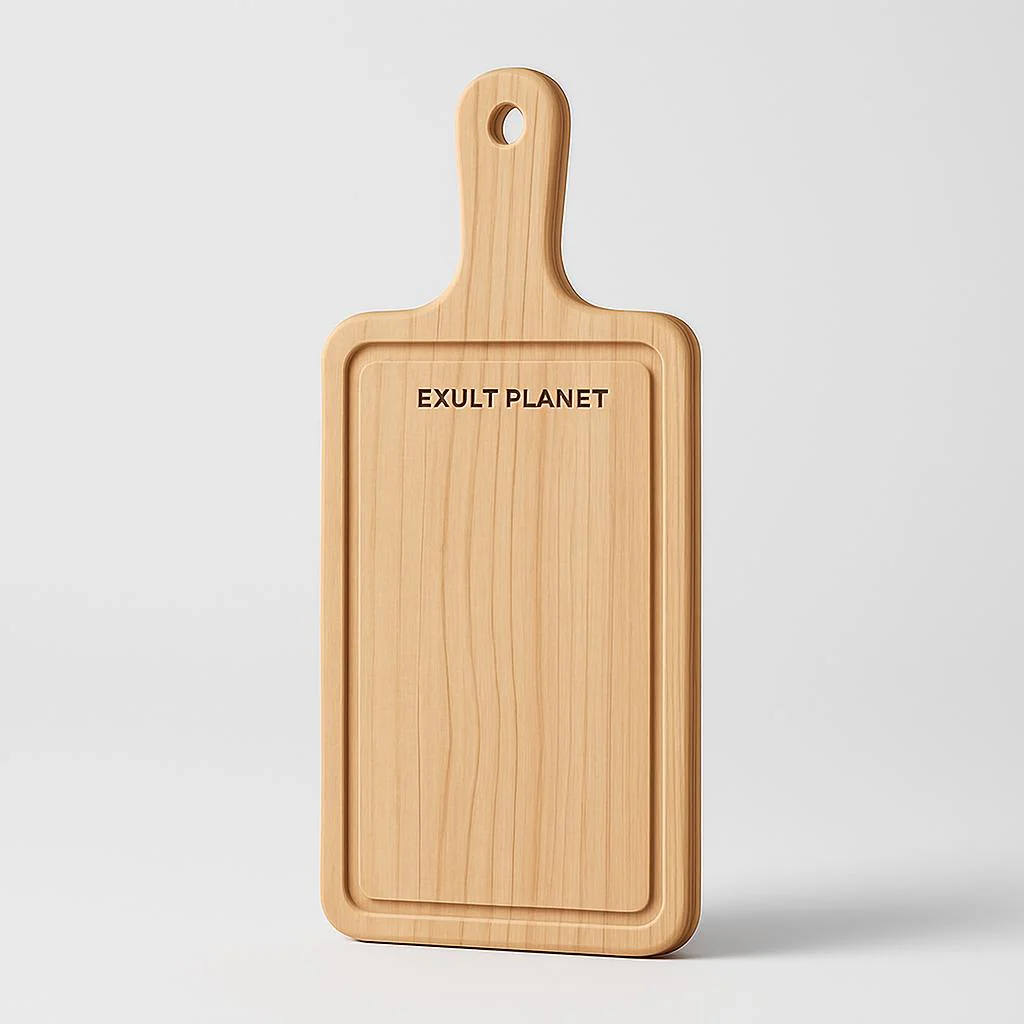 Eco-Friendly Wooden Chopping Block with Handle - Image 6