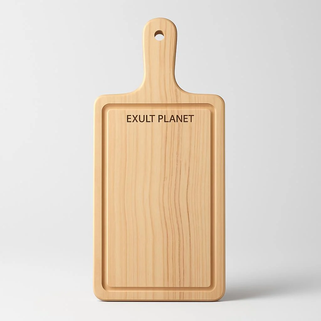 Eco-Friendly Wooden Chopping Block with Handle - Image 7