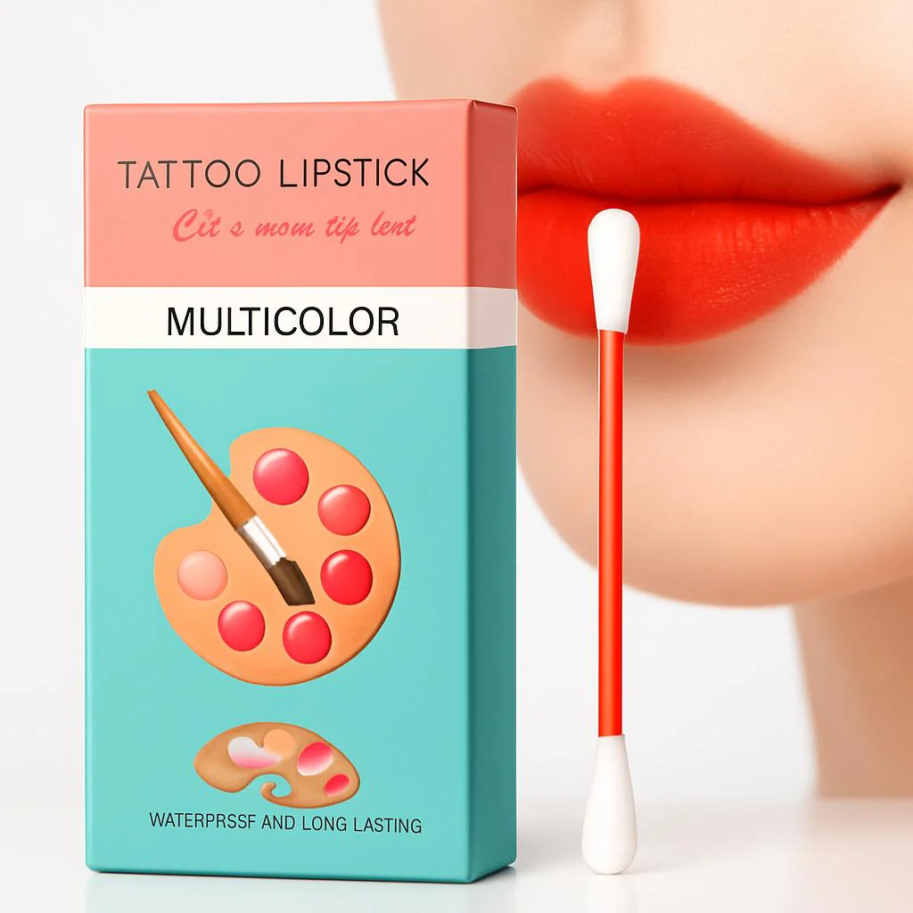 Eco-Friendly Waterproof Cotton Swab Liquid Lipstick - Image 2