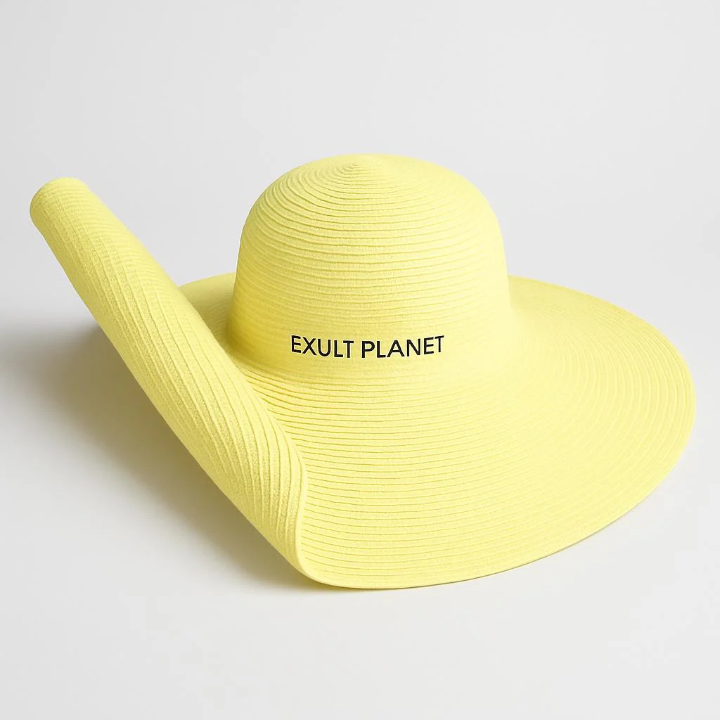 25 cm Wide Brim UV Protection Beach Hat - Image 16