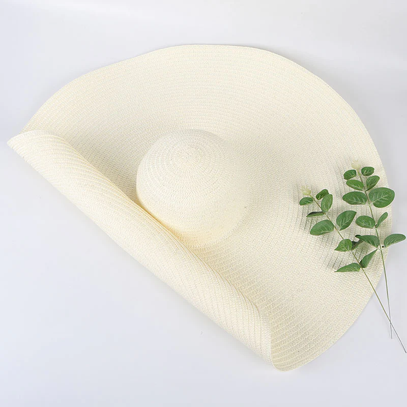 25 cm Wide Brim UV Protection Beach Hat - Image 22