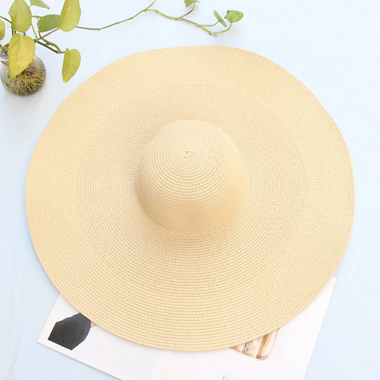 25 cm Wide Brim UV Protection Beach Hat - Image 27