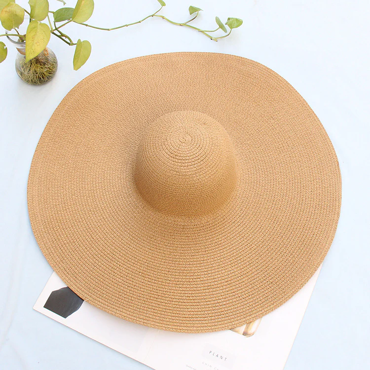 25 cm Wide Brim UV Protection Beach Hat - Image 28