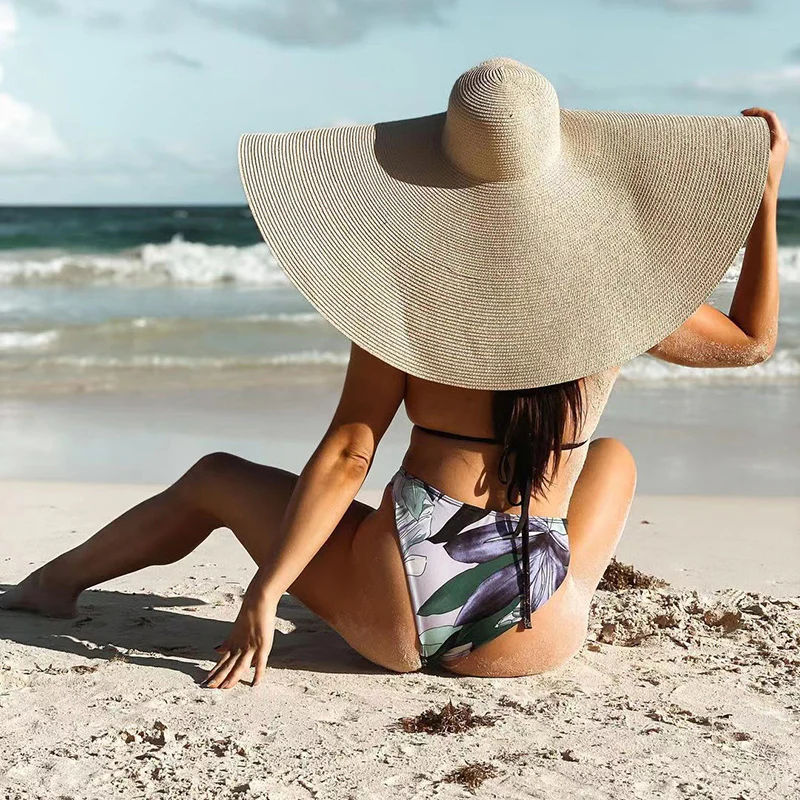 25 cm Wide Brim UV Protection Beach Hat - Image 3