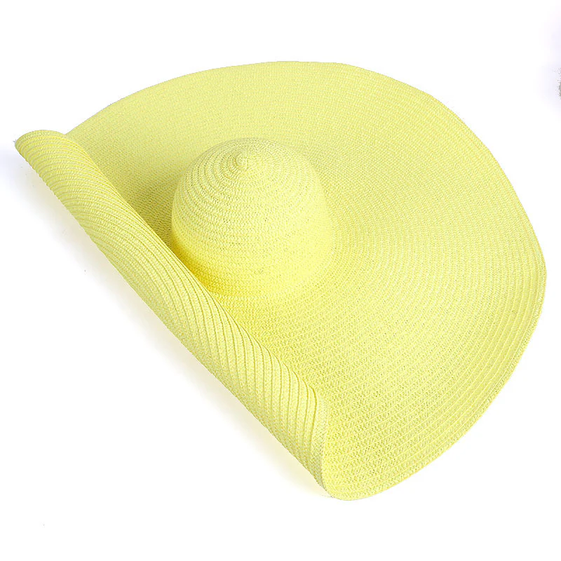 25 cm Wide Brim UV Protection Beach Hat - Image 31