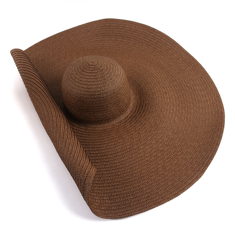 25 cm Wide Brim UV Protection Beach Hat - Image 32