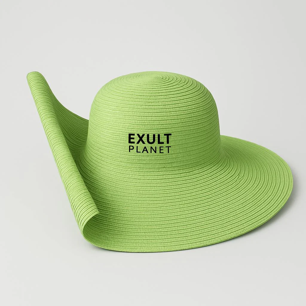 25 cm Wide Brim UV Protection Beach Hat - Image 5
