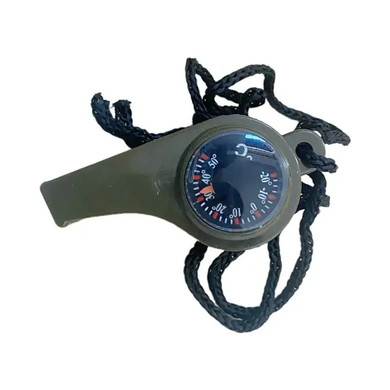3-in-1 emergency survival whistle, compass, thermometer, referee cheerleading whistle, sports supplies - Image 11