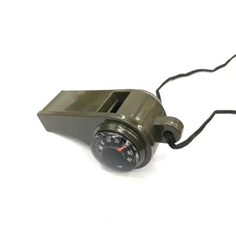 3-in-1 emergency survival whistle, compass, thermometer, referee cheerleading whistle, sports supplies - Image 21
