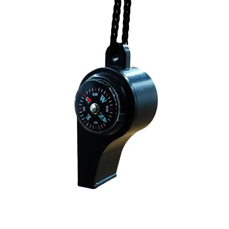 3-in-1 emergency survival whistle, compass, thermometer, referee cheerleading whistle, sports supplies - Image 22