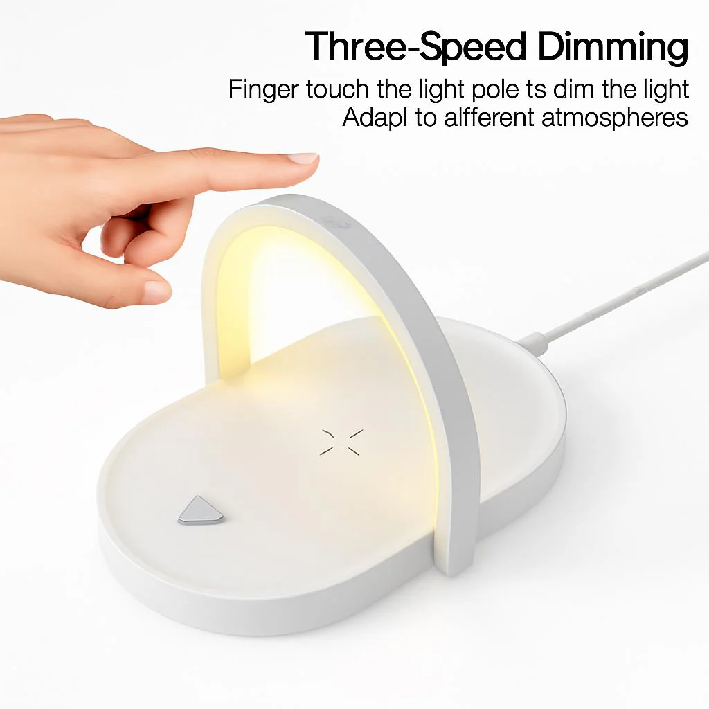 Wireless Charger Night Light & Phone Holder - Eco-Friendly Multi-Functional Station - Image 8