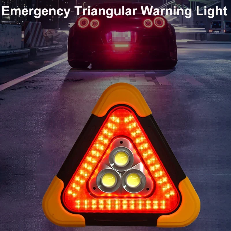 3 in 1 Solar Emergency Triangular Warning Light Safety Emergency Breakdown Alarm Lamp Portable Solar Light For Camping Workin - Image 9