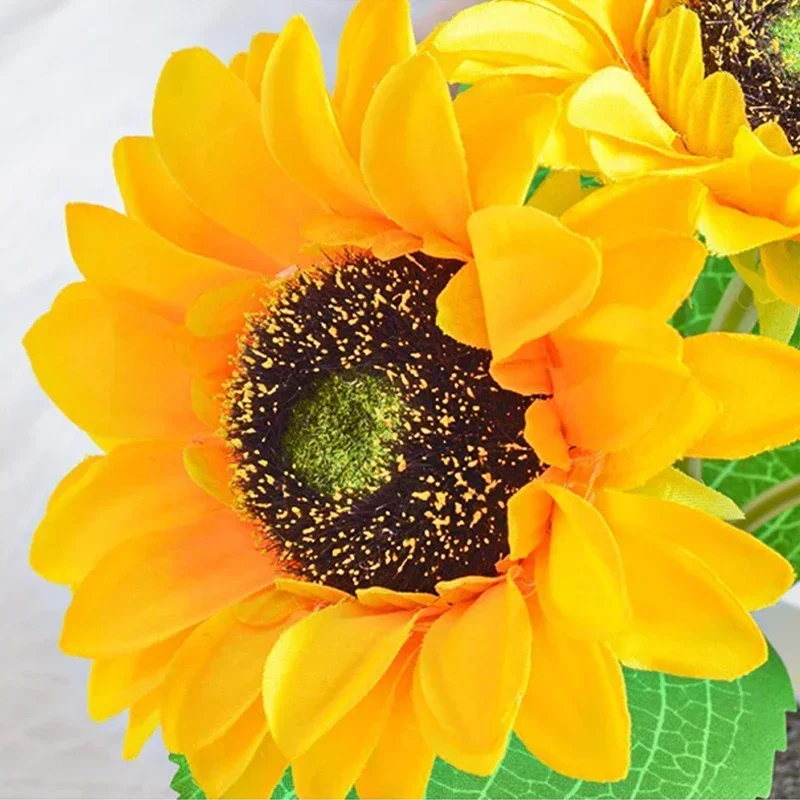 3 LED Night Light Rechargeable Sunflower Lights Interior Lighting Bedroom Bedside Desktop Decoration Table Lamp Night Lamps - Image 5