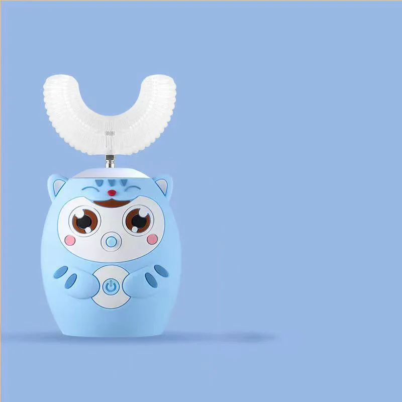 360° Sonic Electric Toothbrush for Kids Children U Shape Automatic Silicone Tooth Brush Smart Timer Rechargeable Blue Light IPX7 - Image 41