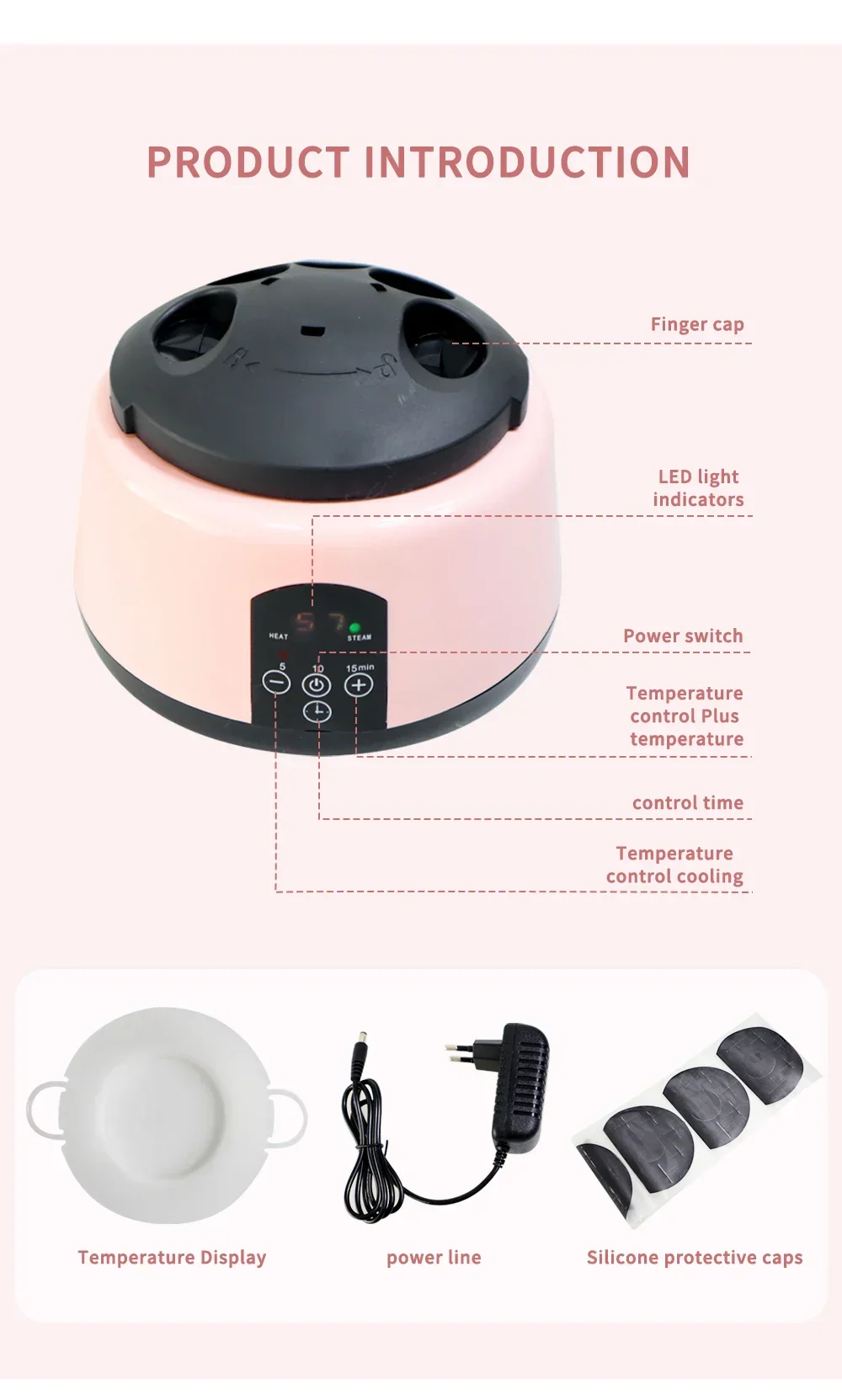 36W Professional Nail Debonding Steamer Fast Debonding Tool Steam High-Temperature Nail Polish Remover Suitable For Salons - Image 15