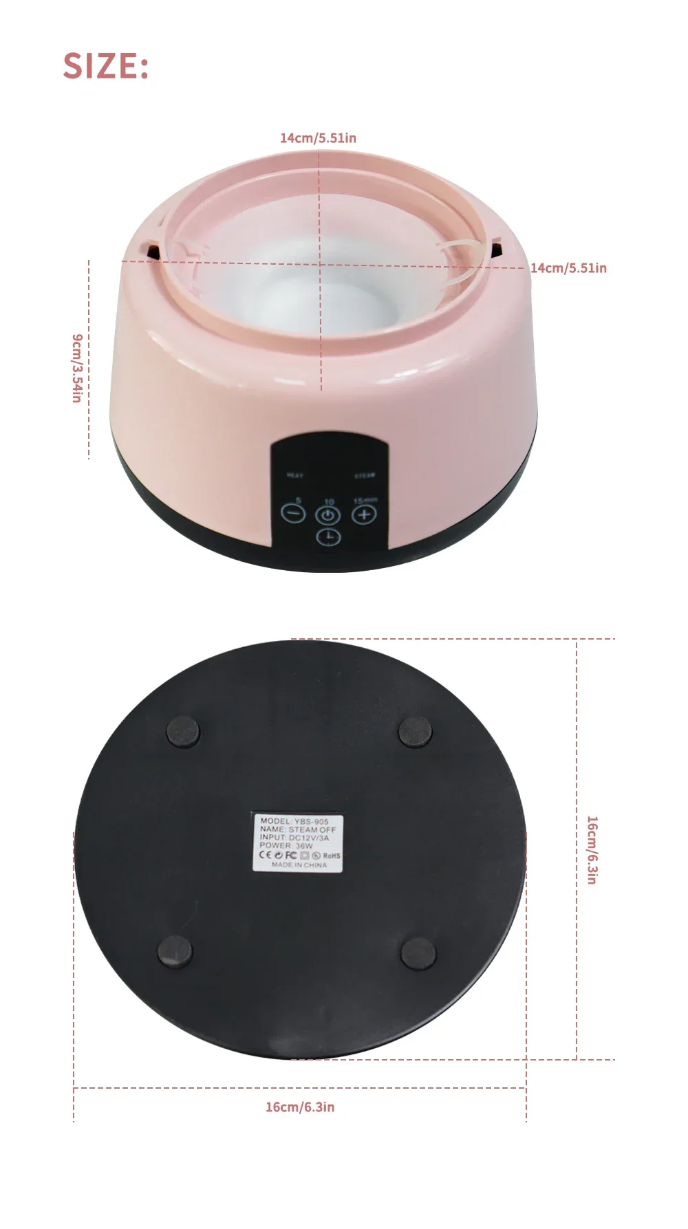 36W Professional Nail Debonding Steamer Fast Debonding Tool Steam High-Temperature Nail Polish Remover Suitable For Salons - Image 16
