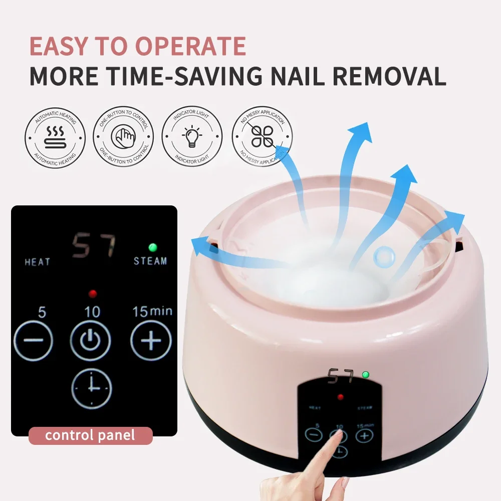 36W Professional Nail Debonding Steamer Fast Debonding Tool Steam High-Temperature Nail Polish Remover Suitable For Salons - Image 4
