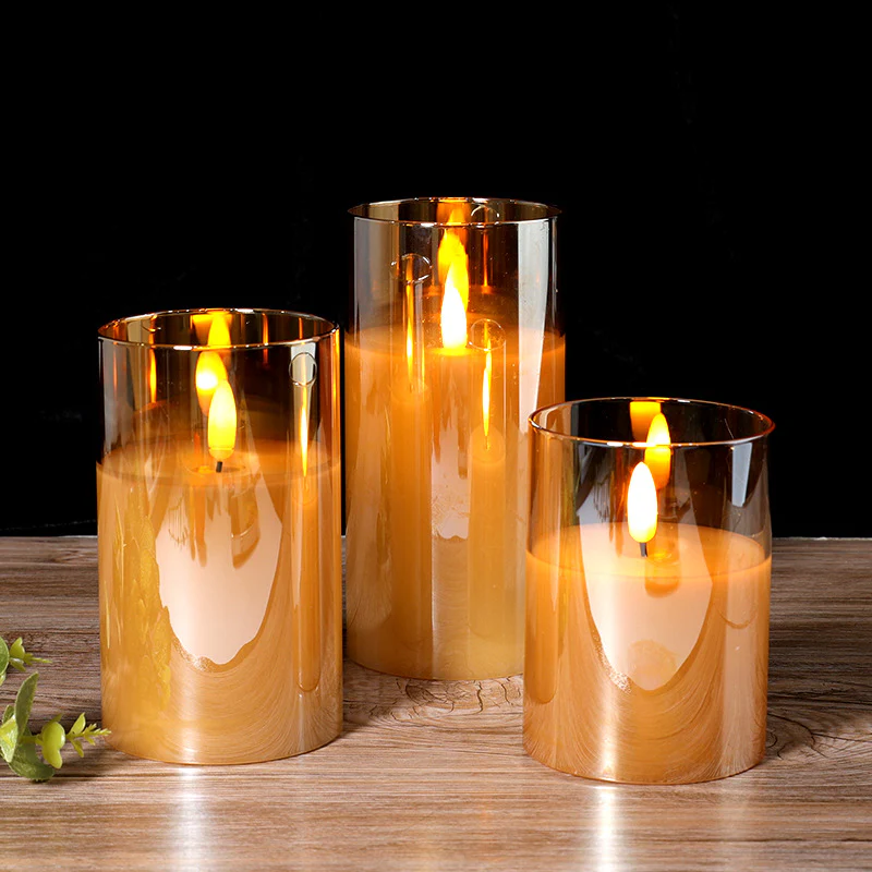 Rechargeable 3D Flame LED Candle (7.5 × 10 cm) – Realistic Glass Flame Effect - Image 6