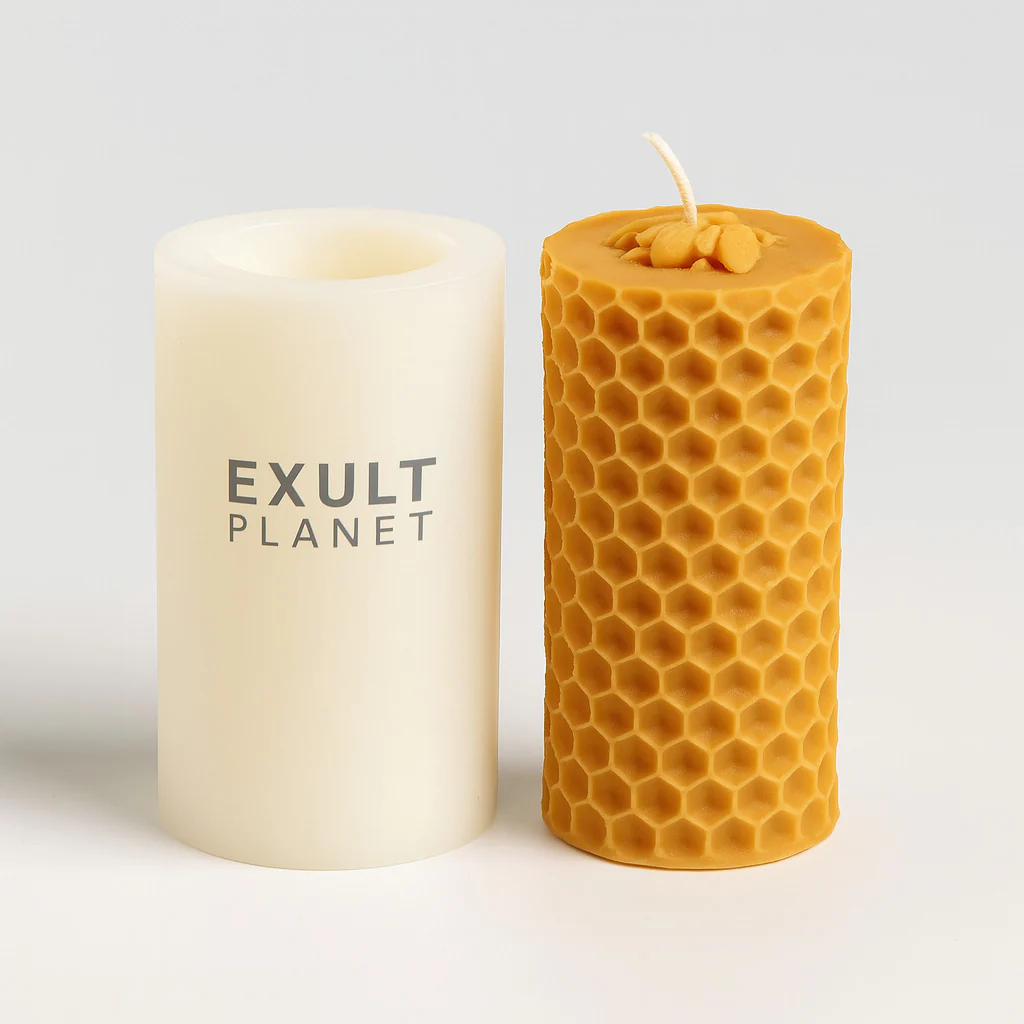 Pure Beeswax Candles - Eco-Friendly & Non-Toxic Glow