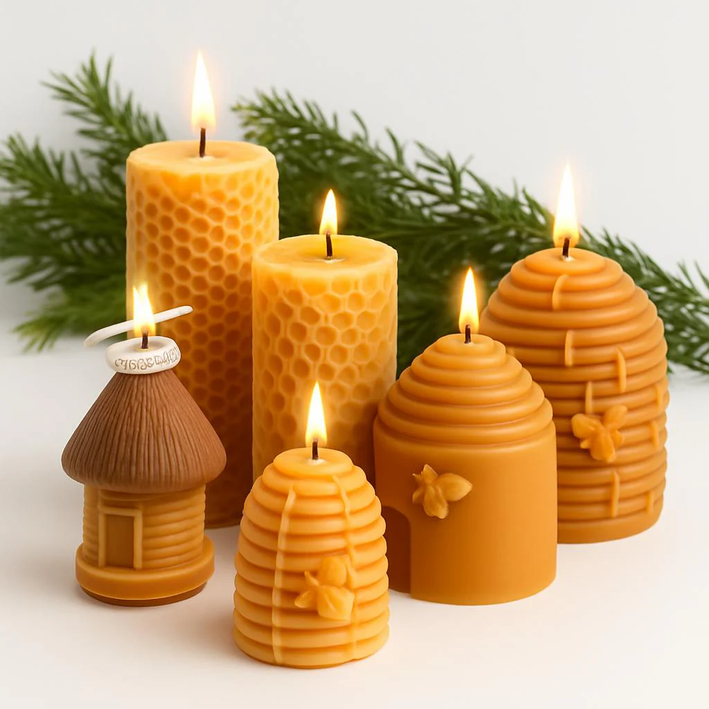 Pure Beeswax Candles - Eco-Friendly & Non-Toxic Glow - Image 3
