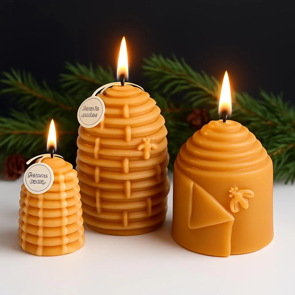 Pure Beeswax Candles - Eco-Friendly & Non-Toxic Glow - Image 4