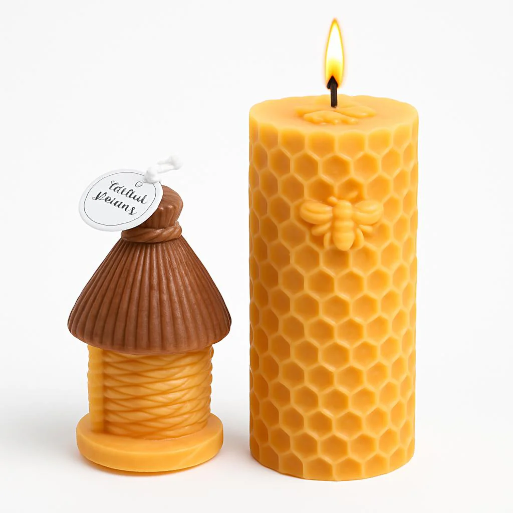 Pure Beeswax Candles - Eco-Friendly & Non-Toxic Glow - Image 6